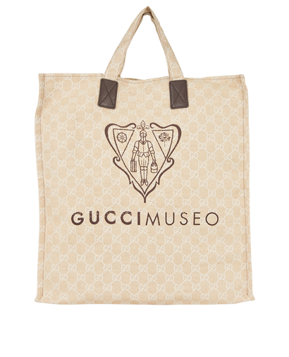 GG Museo Tote, &pound;220, Handbags, Beige, Canvas, Front view